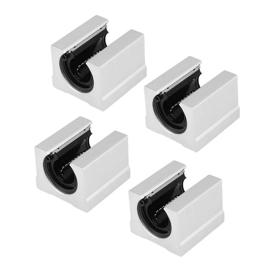 4 pieces SBR20UU aluminum alloy open linear motion bearing slide block 3D printer CNC parts 20x39x11mm