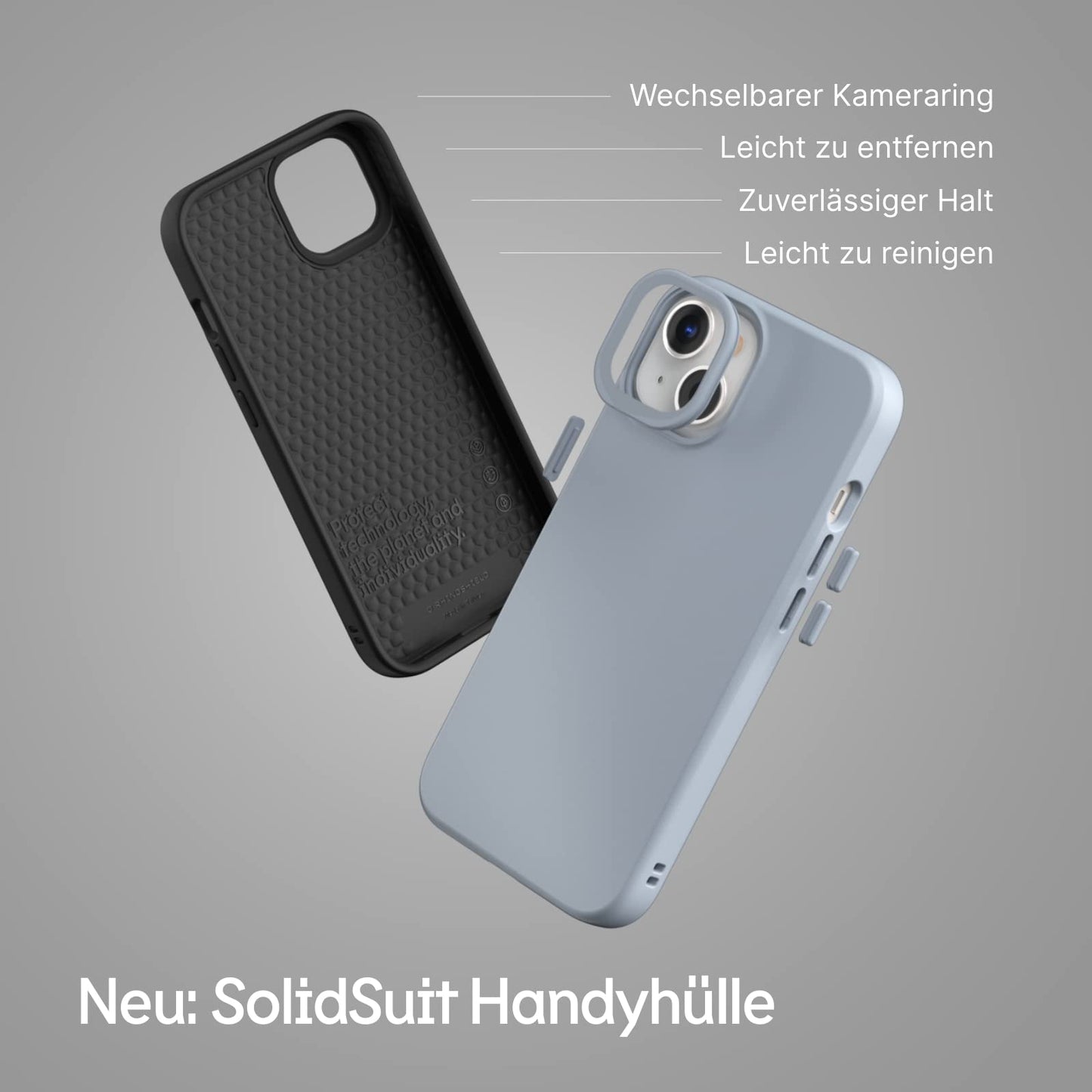 RhinoShield case compatible with [iPhone XR] | SolidSuit - shock-absorbing & slim protective case with premium finish - 3.5 meter drop protection - interchangeable camera rings - Velvet pink