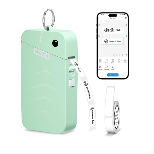 ORGSTA S001 Label Printer Self-adhesive Labeling Machine Bluetooth 2000 mAh Labeling Machines Labeling Device Label Printer Sticker Maker