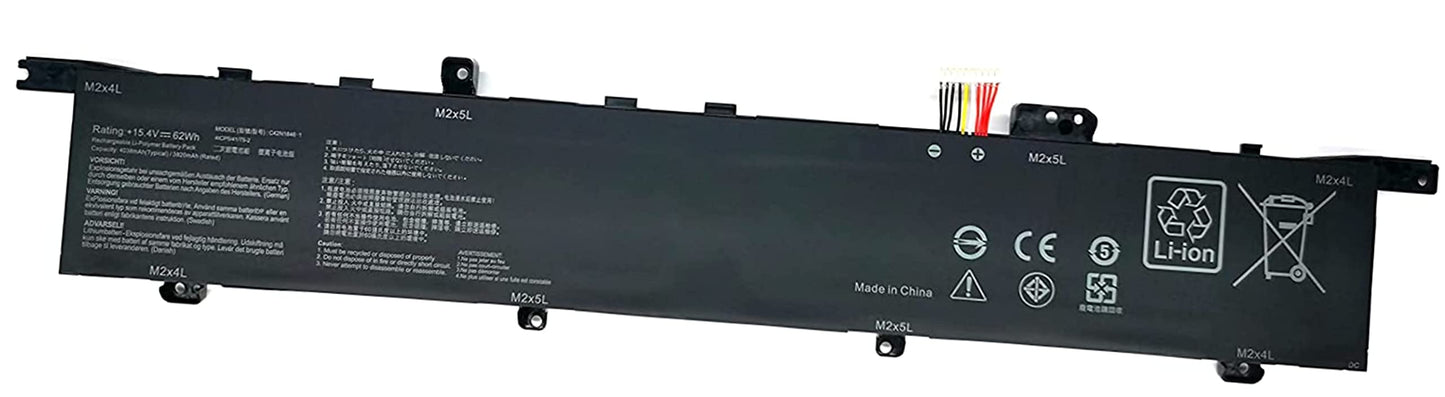 ASKC C42N1846 C42N1846-1 laptop battery for Asus ZenBook Pro Duo UX581 UX581G UX581GV UX581LV Series UX581GV-H2001T H2002T H2003T XB74T XB94T UX581LV-H2002R UX581LV-H2014R 15.4V 62Wh