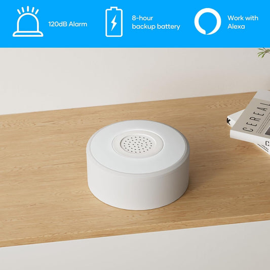 AGSHOME Alarm System 8-piece, Smart Home Alarm System Home with APP, WIFI Alarm System Set with Siren, 5 Window Door Sensors and 2 Remote Controls, Alarm System for Home, Apartment, RV