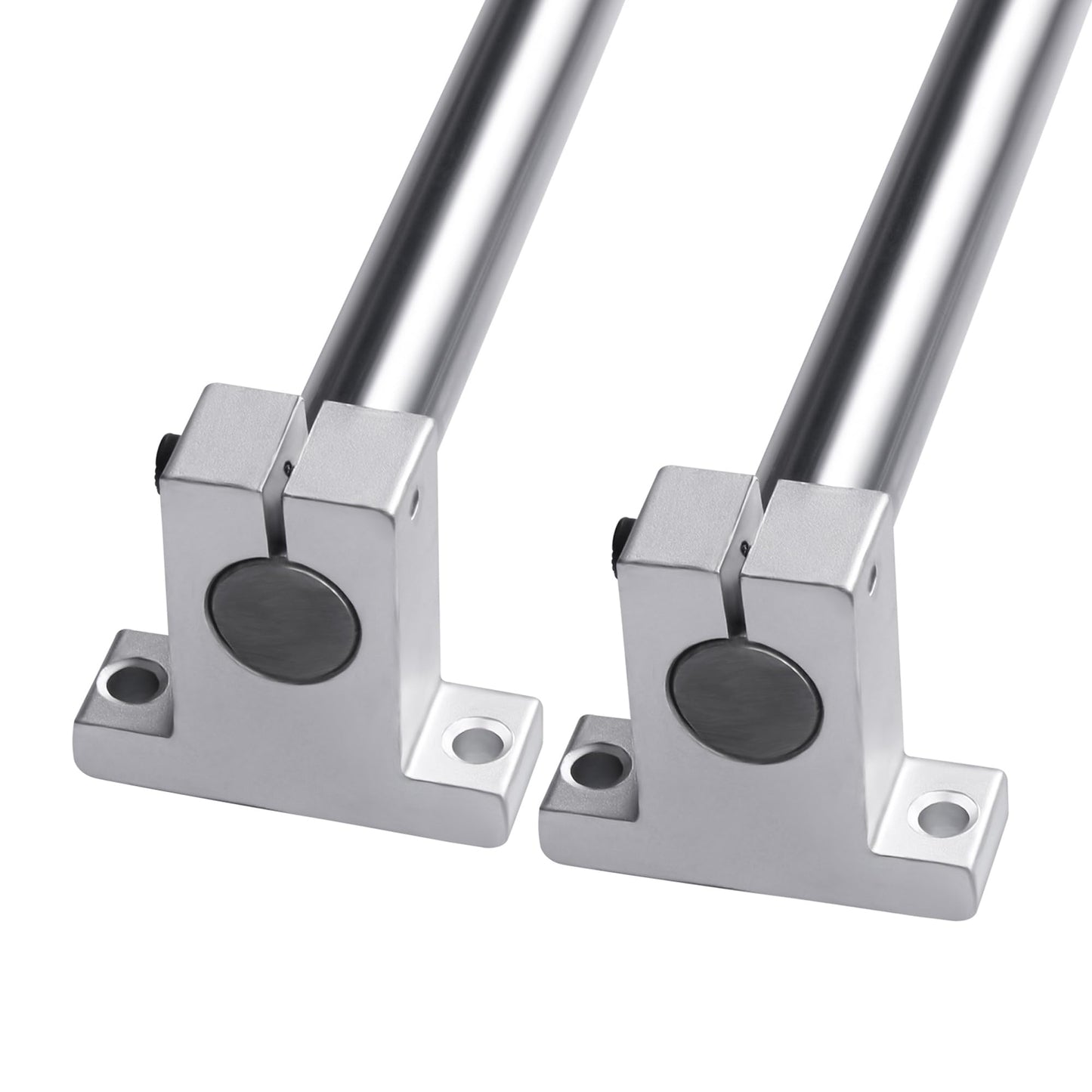 CNCMANS 4pcs 500mm Linear Shaft Ø8mm Linear Rail 500mm Linear Guides Precision Shaft with 8pcs SK8 Horizontal Bracket and 8pcs SCS8UU Linear Bearing Block for 3D Printer