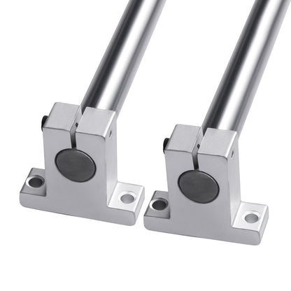 CNCMANS 4pcs 500mm Linear Shaft Ø8mm Linear Rail 500mm Linear Guides Precision Shaft with 8pcs SK8 Horizontal Bracket and 8pcs SCS8UU Linear Bearing Block for 3D Printer