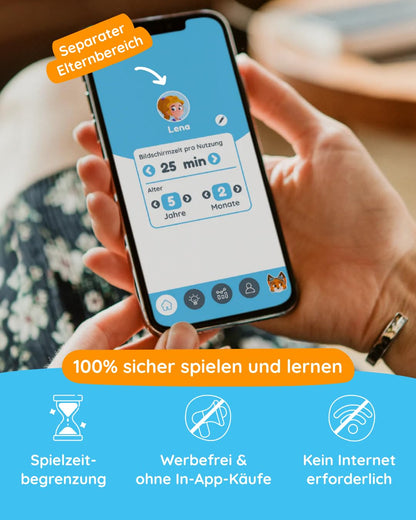 Edurino Figure Robin First Arithmetic up to 10 (Level 2) from 4 years including app | Innovative and digital learning game | Number comprehension | Sorting & ordering numbers | First addition & subtraction.