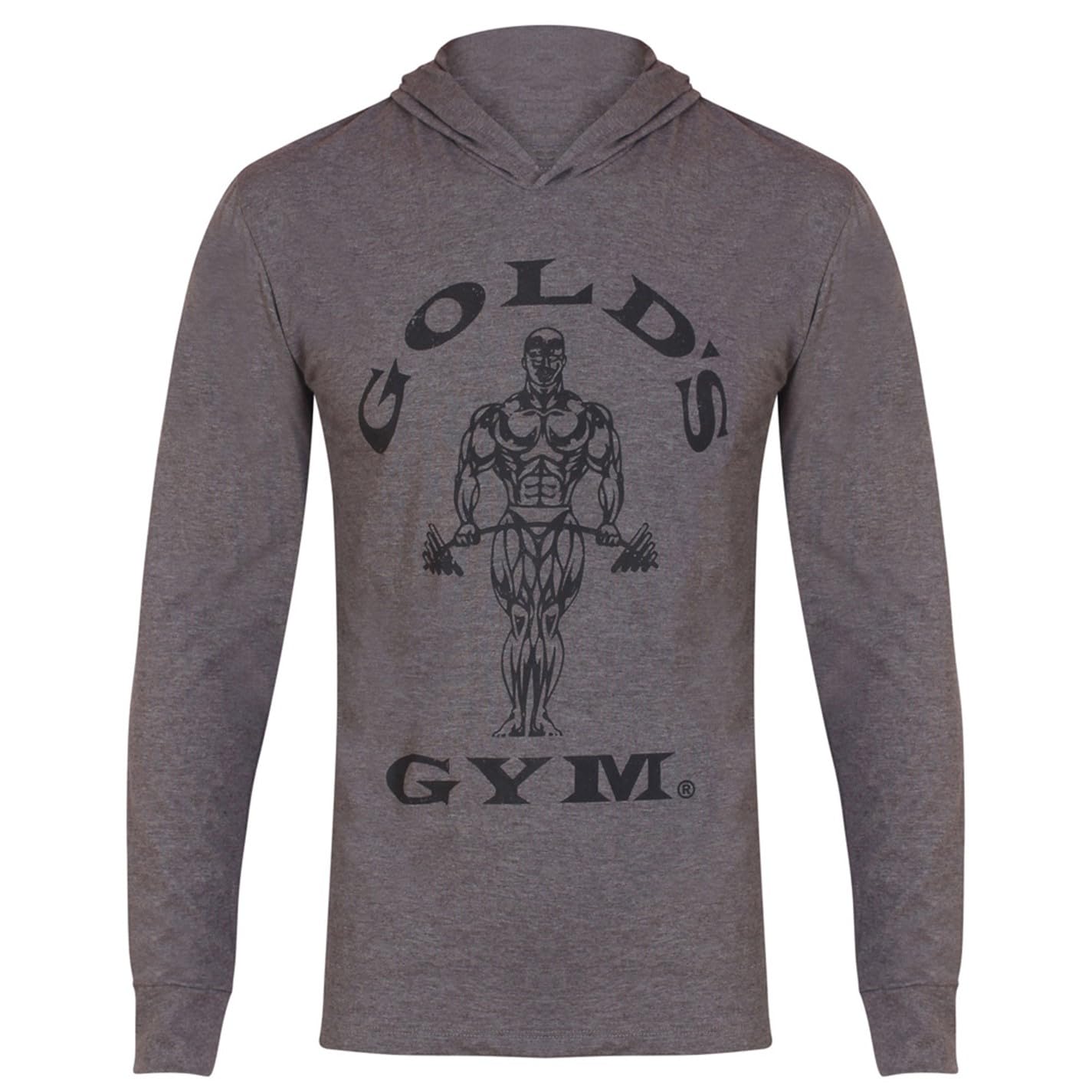 Golds Gym Men's Longsleeve, light grey, XL
