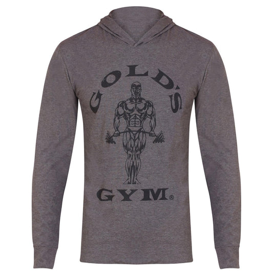 Golds Gym Men's Longsleeve, light grey, XL