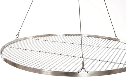 80 cm stainless steel grill grate for tripod swing grill BBQ grill. New with rope.