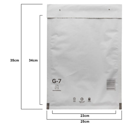 500 air bubble mailers shipping envelopes bubble mailers padded envelopes DIN A4 + C4 size G/7 white (250mm x 350mm) padded self-sealing envelopes padded mailer bags