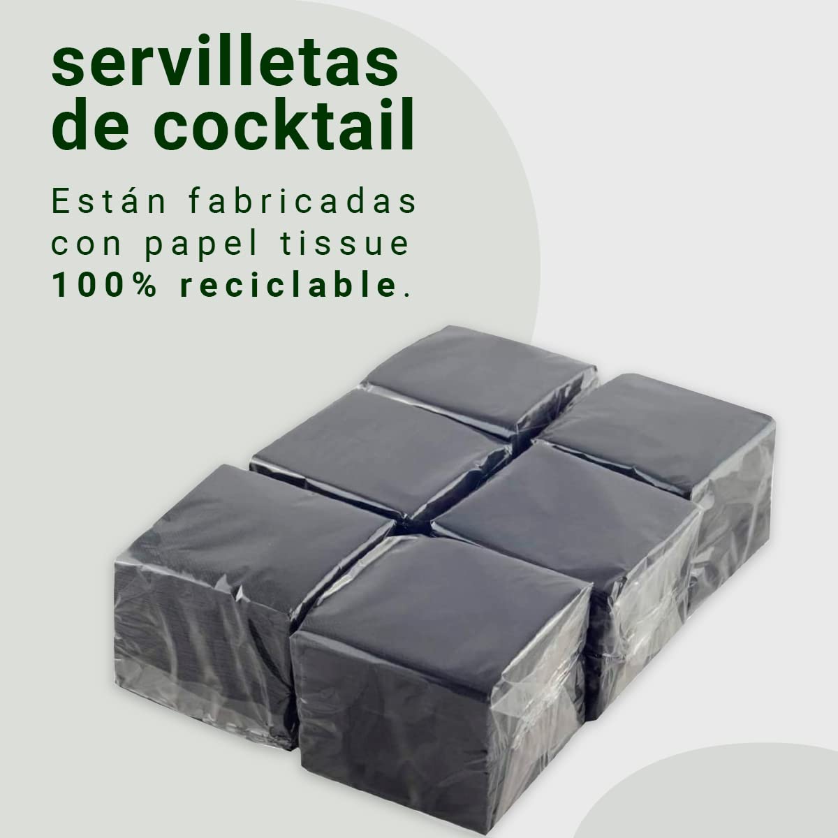 Hostelnovo - 600 black table napkins, disposable paper - micro quilted paper - 10 x 10 cm (folded) and 20 x 20 cm (unfolded) - Ideal for catering, bars, and parties.