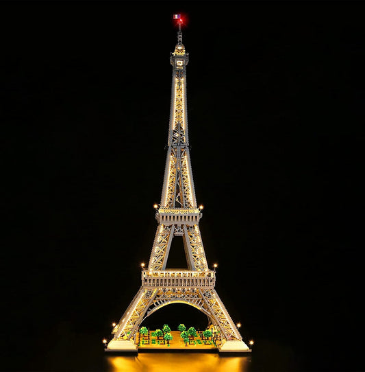 BrickBling decoration light kit compatible with Lego The Eiffel Tower building set, LED light set for 10307 Eiffel Tower architecture creative toy (no model)