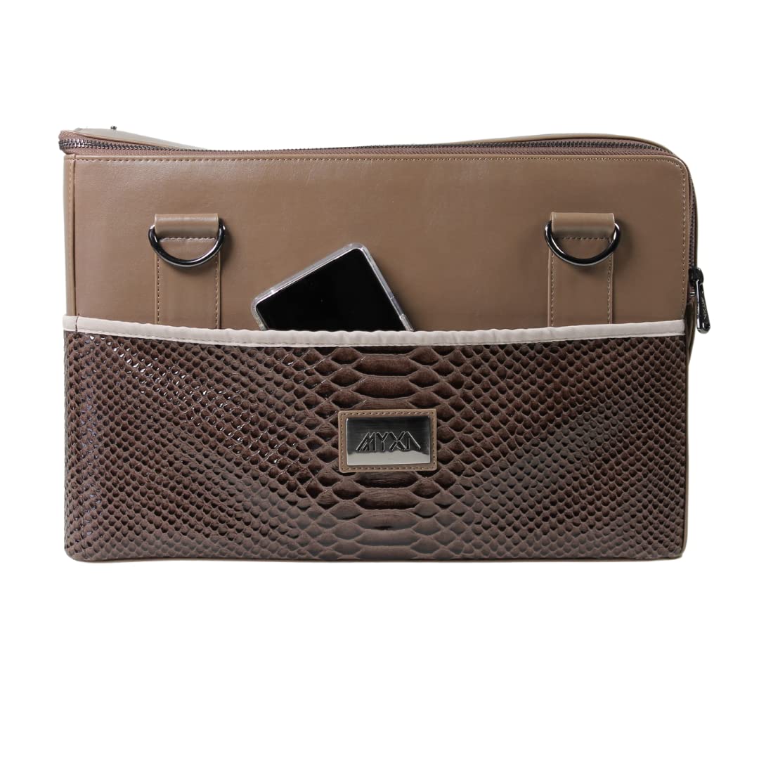 MYXA Classic dog carrier with removable roof net (Brown Snake, incl. 360° storage compartments)