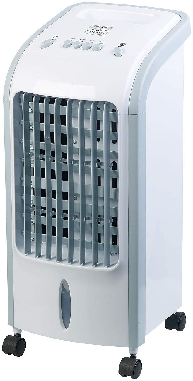 Sichler Household Appliances Air Cooler with Water: 2-in-1 air cooler and humidifier with oscillation, 3.5 liters, 75 watts (and humidifier, portable, mobile air conditioner)