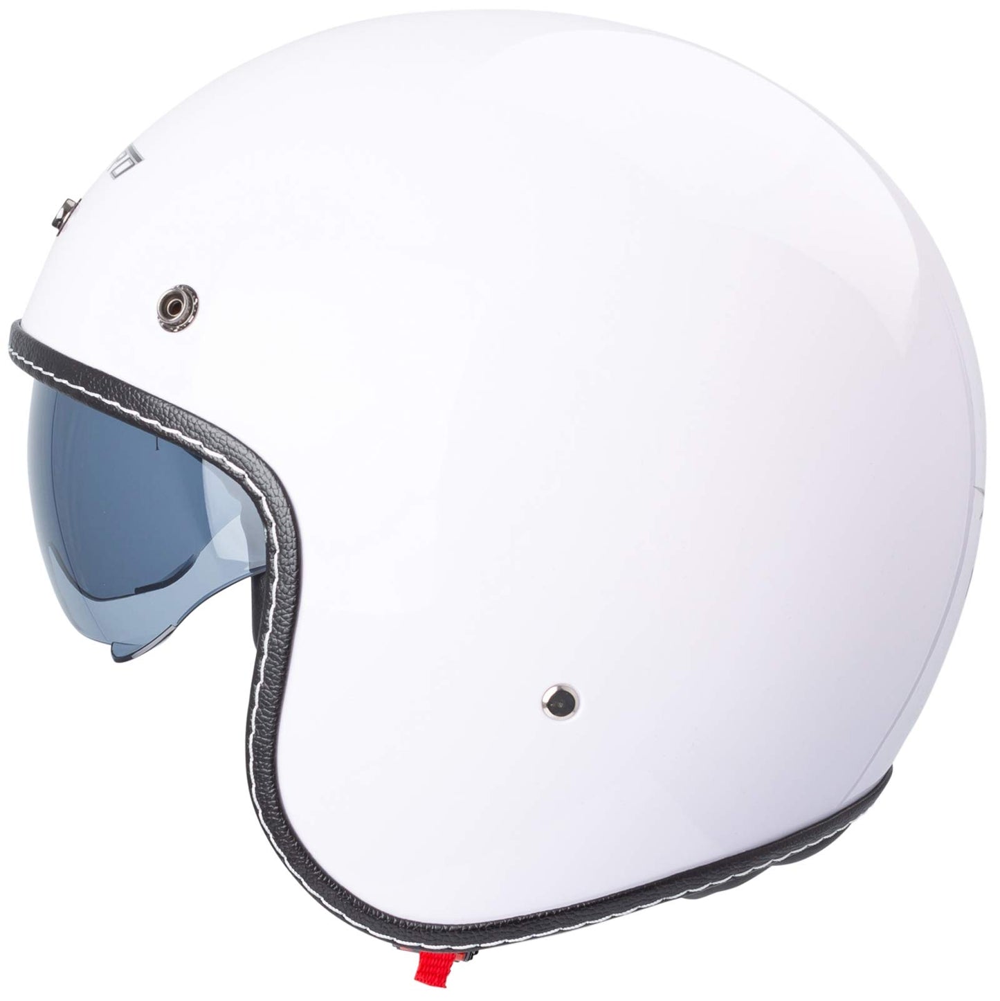 Motorcycle jet helmet Cafe Racer ECE 22-06 sun visor scooter white XXL