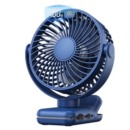 TOPK 5000mAh Clip Fan, Rechargeable Ultra Quiet Clamp Fan with 720° Rotation, Personal Portable Desk Fan for Office Home Lounge Outdoor