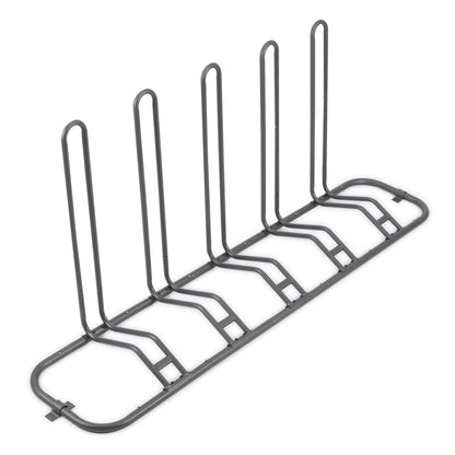 Bike stand floor for 5 bikes - Adjustable dual-use bike rack indoor & outdoor - Dual bike stand for adults & kids - Ideal for mountain bikes & road bikes.