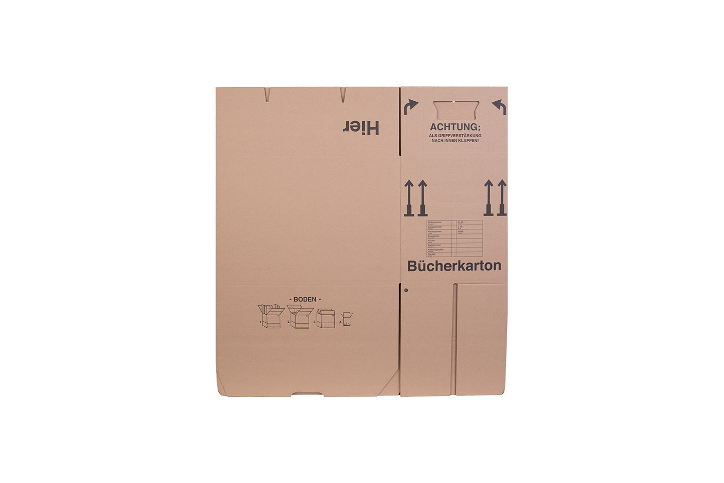 20 x book box moving box document box 500 x 300 x 350 mm up to 40 kg with sturdy strong double wall, quantity selectable from 5 to 240 pieces