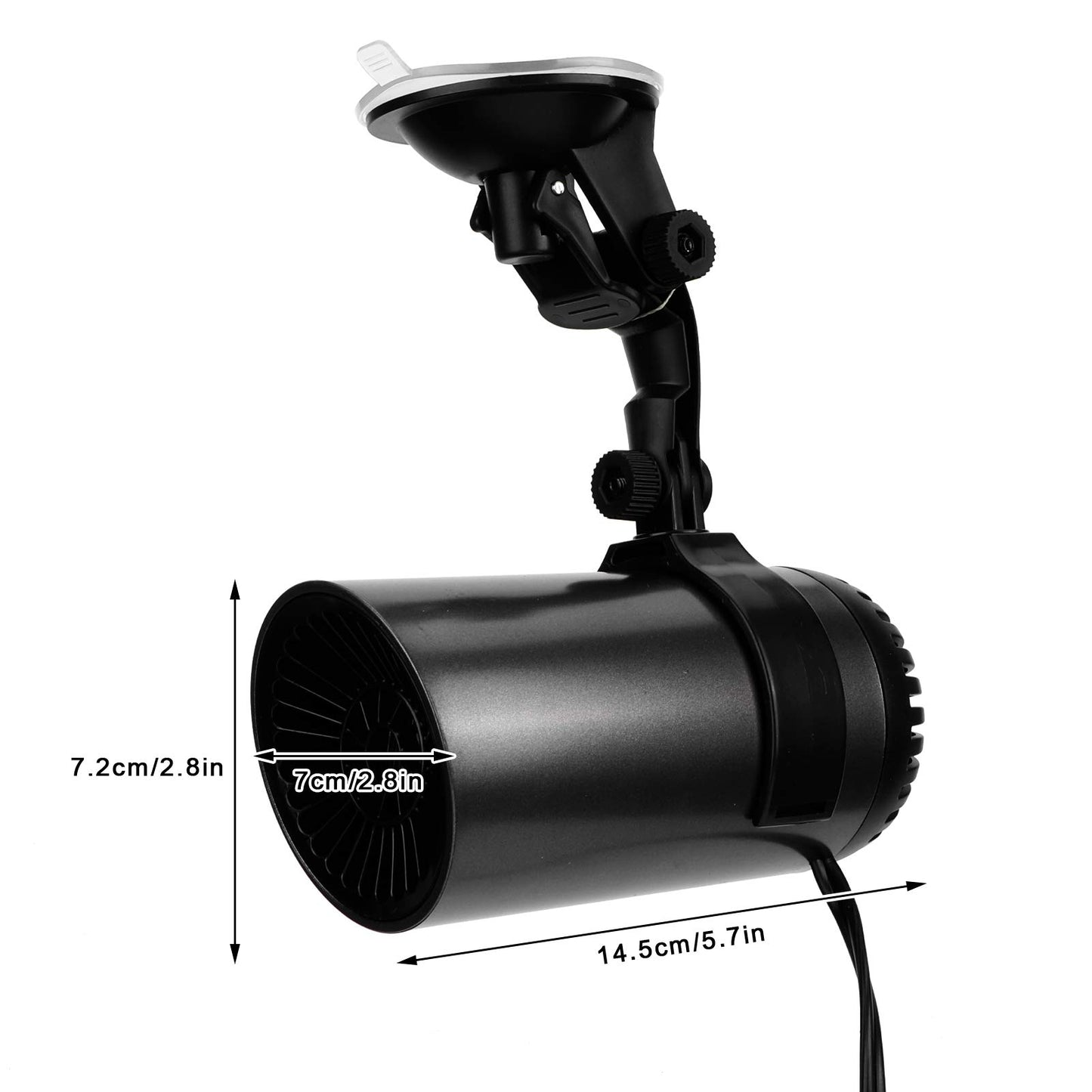 2 in 1 car cooling and heating fan with suction cup 150W Portable 12V cigarette lighter for car camping travel outdoor indoor cars