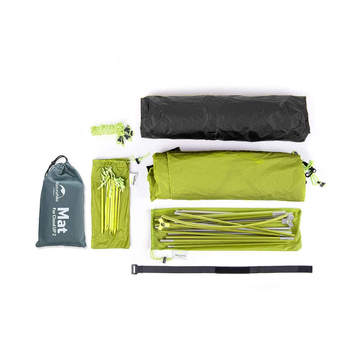Naturehike Cloud up 2 Upgrade Ultralight Tents Double 2-Person Tent 3-4 Season for Camping Hiking (20D Light Green Upgrade)