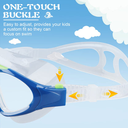 Winline swim goggles for adults and kids with anti-fog, leak-proof design for clear vision and UV protection. Professional swim goggles for men, women, boys, and girls.
