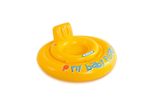 Intex swim aid - My Baby Float - swim ring with seat - Ø 70 cm, Yellow, for 6-12 months (Pack of 5)
