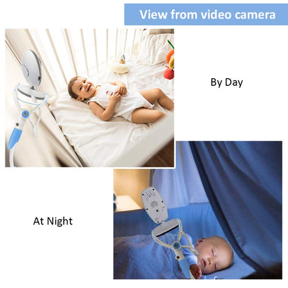 YIKANWEN Camera Mount, Universal Baby Monitor Holder, Phone Holder, Compatible with Most Baby Monitors (Blue)