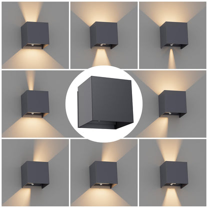 Klighten 2-piece Battery Wall Light with Motion Sensor, 3000K Wireless Wall Lamp, 5500mAh Rechargeable Wall Light with USB-C, Adjustable Beam Angle Indoor Wall Light for living spaces and more. Anthracite