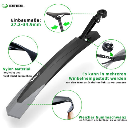 RBRL Bike Fender Set [24-29 inch], MTB fender, Universal bike fender, mountain bike fenders.