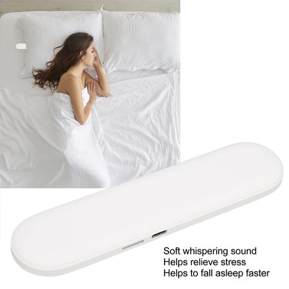 Pillow speaker Bluetooth pillow speaker ABS Bluetooth pillow speaker Portable bone conduction sleep speaker with stereo bass for deep sleep (White)