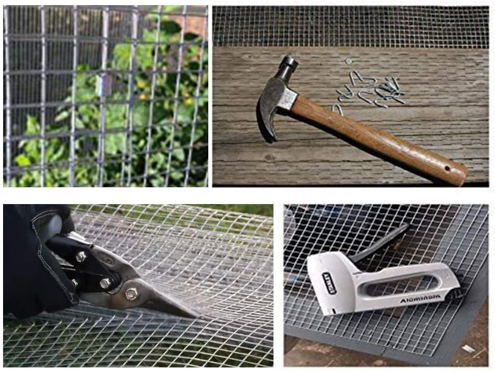 Amagabeli Wire Mesh 1m X 25m, Galvanized & Rustproof (12x12mm) - For Raised Bed, Aviary, Rabbit Fence, Mole Protection | Easy to Cut & Weatherproof
