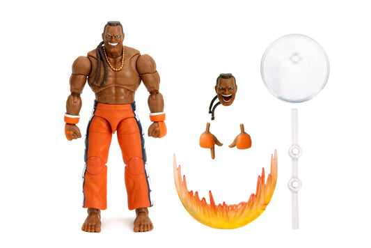 Jada Toys Street Fighter Figure DEE Jay (15 cm) - poseable collectible and action figure from Street Fighter 2: The Final Challengers, with alternate head, hands, and accessories, for ages 13+
