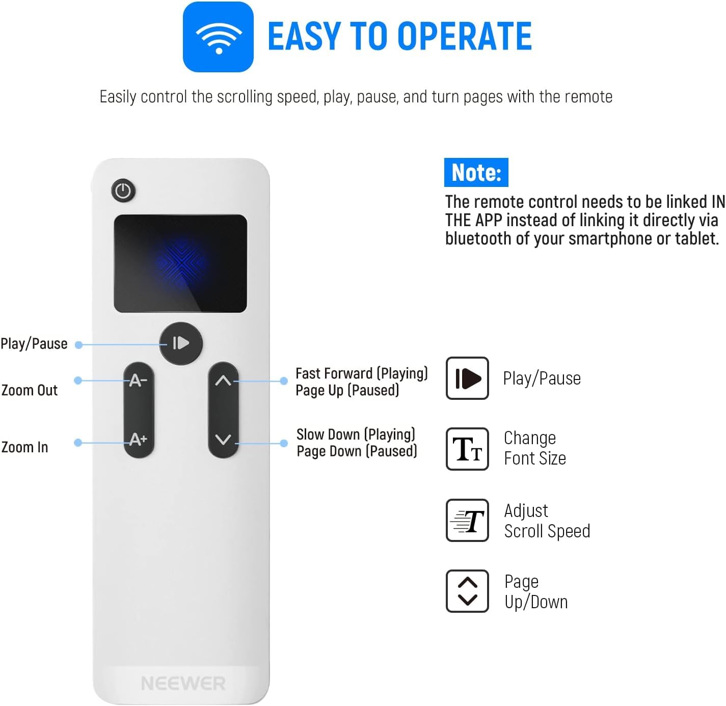 NEEWER X12 Teleprompter made of aluminum alloy with RT-110 remote control and app control, compatible with iPad, iOS/Android tablet, smartphone, DSLR camera, complete metal construction with carrying case.