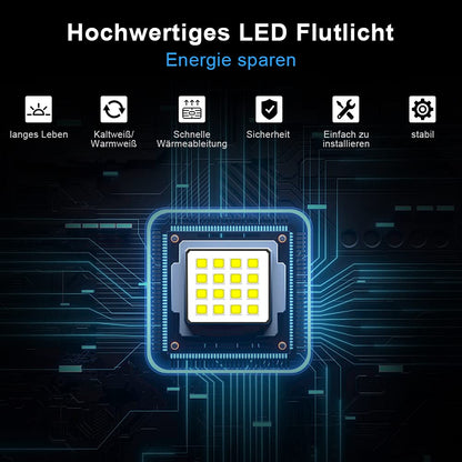 Lospitch 10-pack 50W LED spotlight Outdoor, 8500LM Super Bright Outdoor spotlight, IP66 Waterproof LED Floodlight, 3000K Warm White Spotlight Floodlight, Outdoor lamp for courtyards, garage, hotel, sports field, garden.