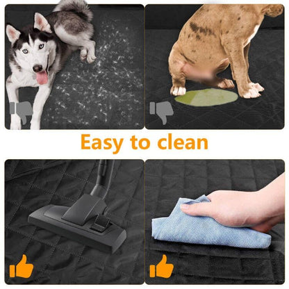 TAOPE Dog Car Boot Liner, Universal Car Boot Liner with Sides - Waterproof and Scratch Resistant - Black Dog Blanket Car Boot, Car Blanket Protection Mat for Estate, Van and SUV.