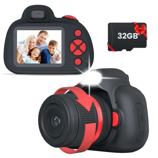 MOREXIMI Kids Camera, Digital Camera for Children aged 3-8 years, Birthday Gift, Toy for Girls and Boys (Black)