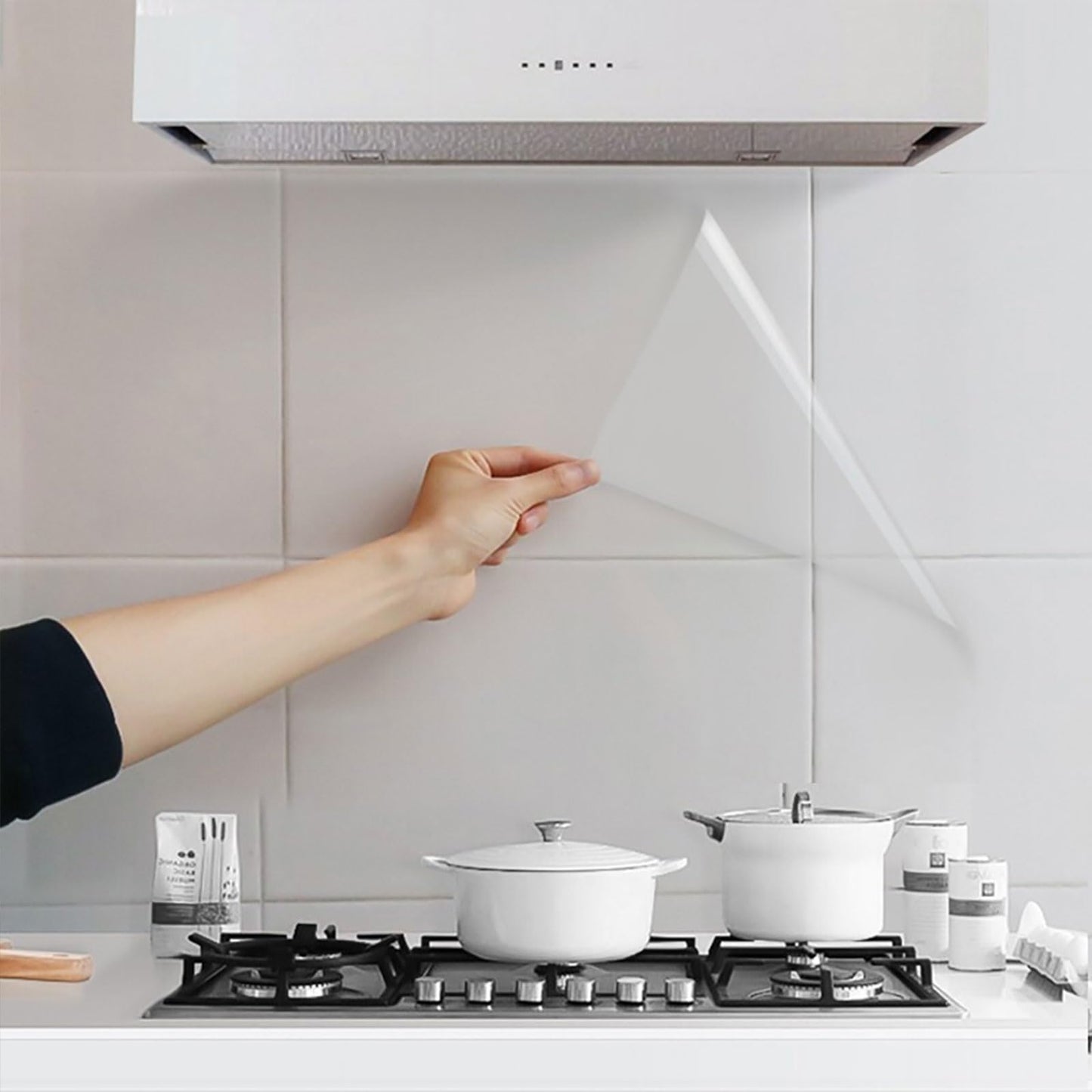 Hide adhesive film transparent self-adhesive film, 40cm×500cm, furniture wall protection film for wallpaper waterproof decoration, adhesive window kitchen backsplash film.
