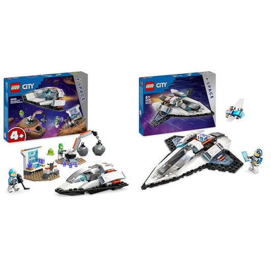 LEGO City Asteroid Recovery in Space, space toys with spaceship & City spaceship, space toys with Space Shuttle for kids to build