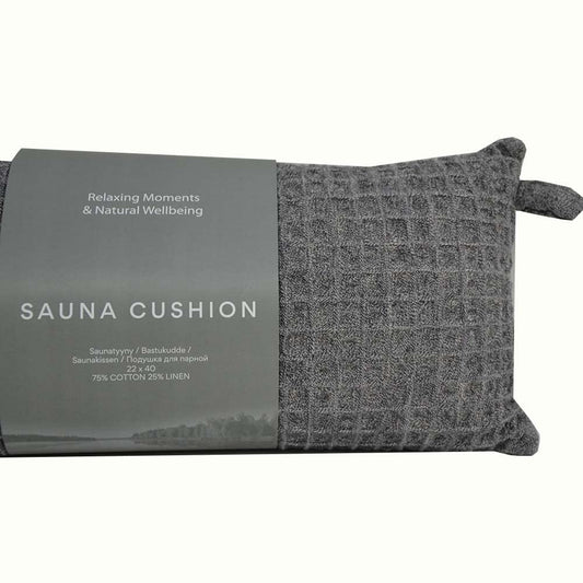 Well Solutions wellness sauna pillow Luhta washable gray