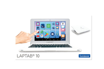 Lexibook, LAPTAB® 10, touchscreen laptop designed for the whole family, educational and fun content, Powered by Android™, parental controls, ultra-slim and lightweight, LT10EN