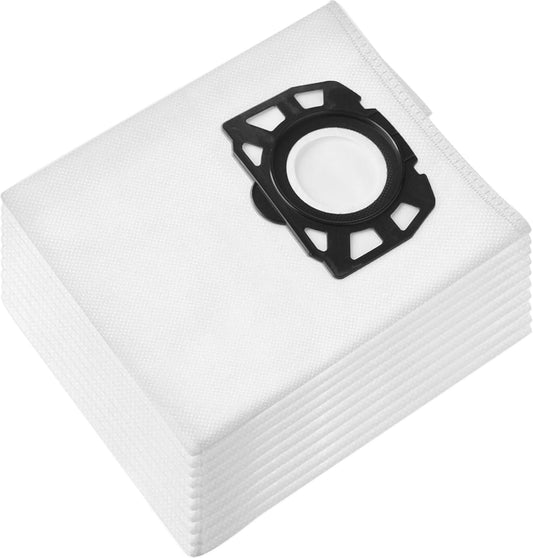 10 dust bags for Kärcher WD2 WD3 WD3.200- WD3.800 M/ KWD1 KWD2 KWD3/ SE4001/SE4002, KFI 357 bags for Kärcher WD3 (Replaces 2.863-314.0)