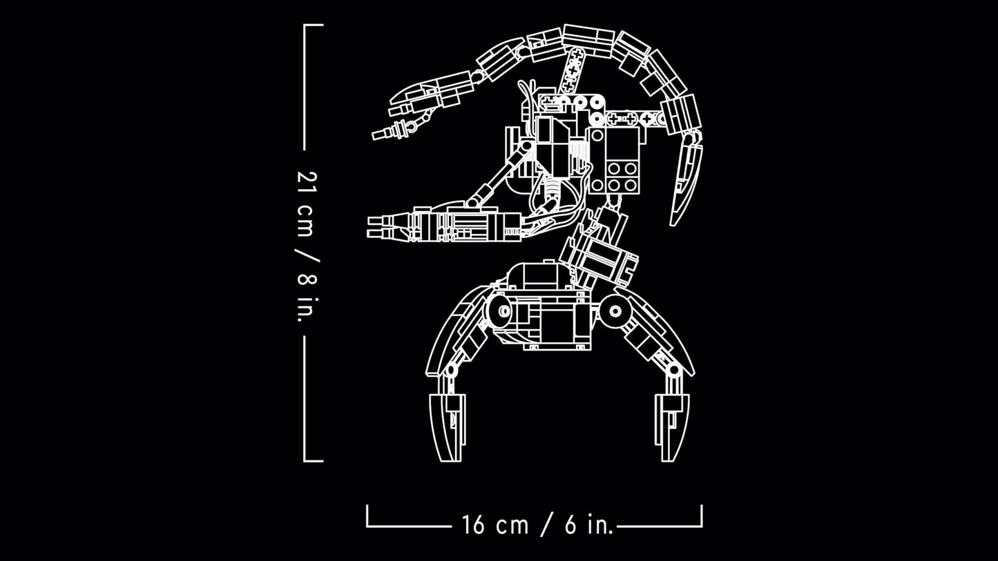 LEGO Star Wars Droideka Set, Droid model building kit for adults, office decoration, collector's item, gift idea for men and women 75381