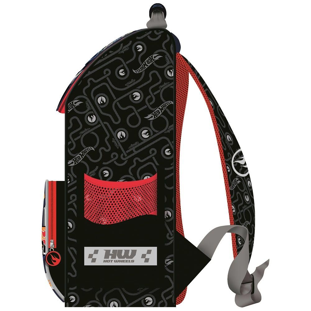 Familando Hot Wheels school backpack for 1st grade boys and girls · ergonomic satchel · school bag set