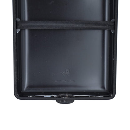 1912 VOM HOFE MANUFACTURE Cigarette Case Genuine Leather, Handmade in Germany, Beige lizard with matte black frame, 85mm, fits 18 cigarettes - Case, Cigarette Holder