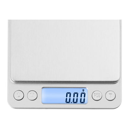 Steinberg Systems SBS-TW-500/10 digital kitchen scale 500 g / 0.01 g table scale electronic precision scale incl. 2 weighing pans