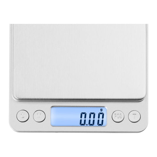 Steinberg Systems SBS-TW-500/10 digital kitchen scale 500 g / 0.01 g table scale electronic precision scale incl. 2 weighing pans