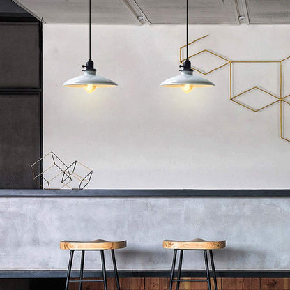 Glighone pendant light white ceiling light hanging lamp E27 retro vintage hanging lamp for bedroom living room dining table kitchen lamp suspension