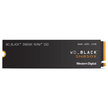 WD_BLACK SN850X NVMe SSD 2TB internal SSD (Gaming storage, PCIe Gen4 technology, Read 7,300 MB/s, Write 6,600 MB/s) Black