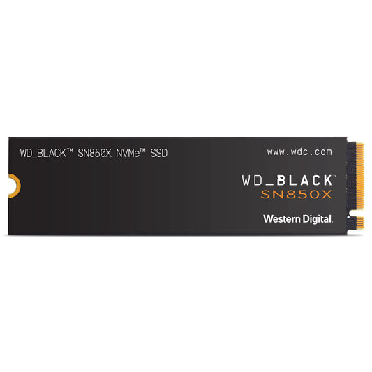 WD_BLACK SN850X NVMe SSD 2TB internal SSD (Gaming storage, PCIe Gen4 technology, Read 7,300 MB/s, Write 6,600 MB/s) Black