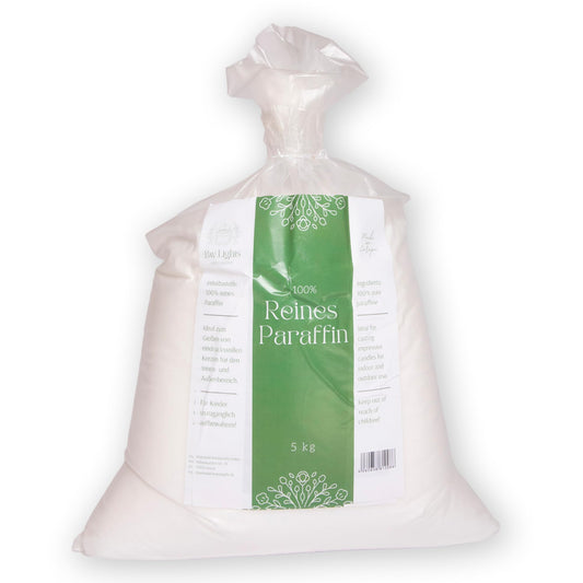 BwLights - High-quality White Paraffin Wax | Wax Granules for Melting & Making your own Candle | 100% Paraffin | easy to pour & long-lasting burn (25 kg)