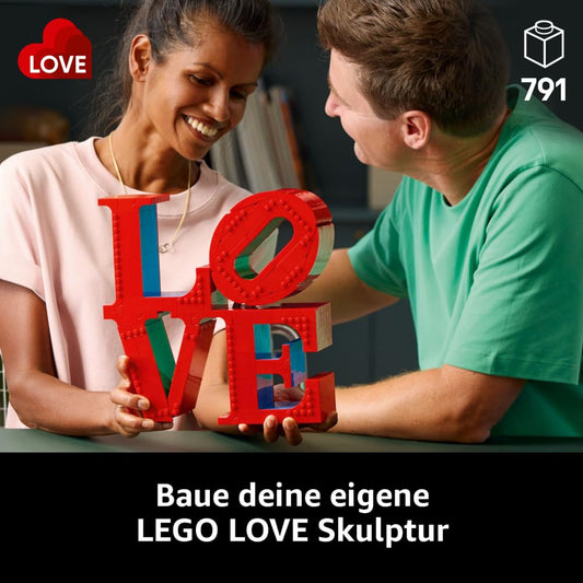 LEGO Art Love, adult set for home decor, Valentine's and Mother's Day gift, couples gift, creative activity for art and design lovers 31214