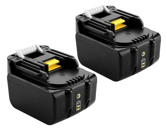 2X 14.4V 5.0Ah replacement battery for Makita BL1430 BL1415 BL1450 BL1440 BL1430B BL1415N Lithium-Ion tool batteries.